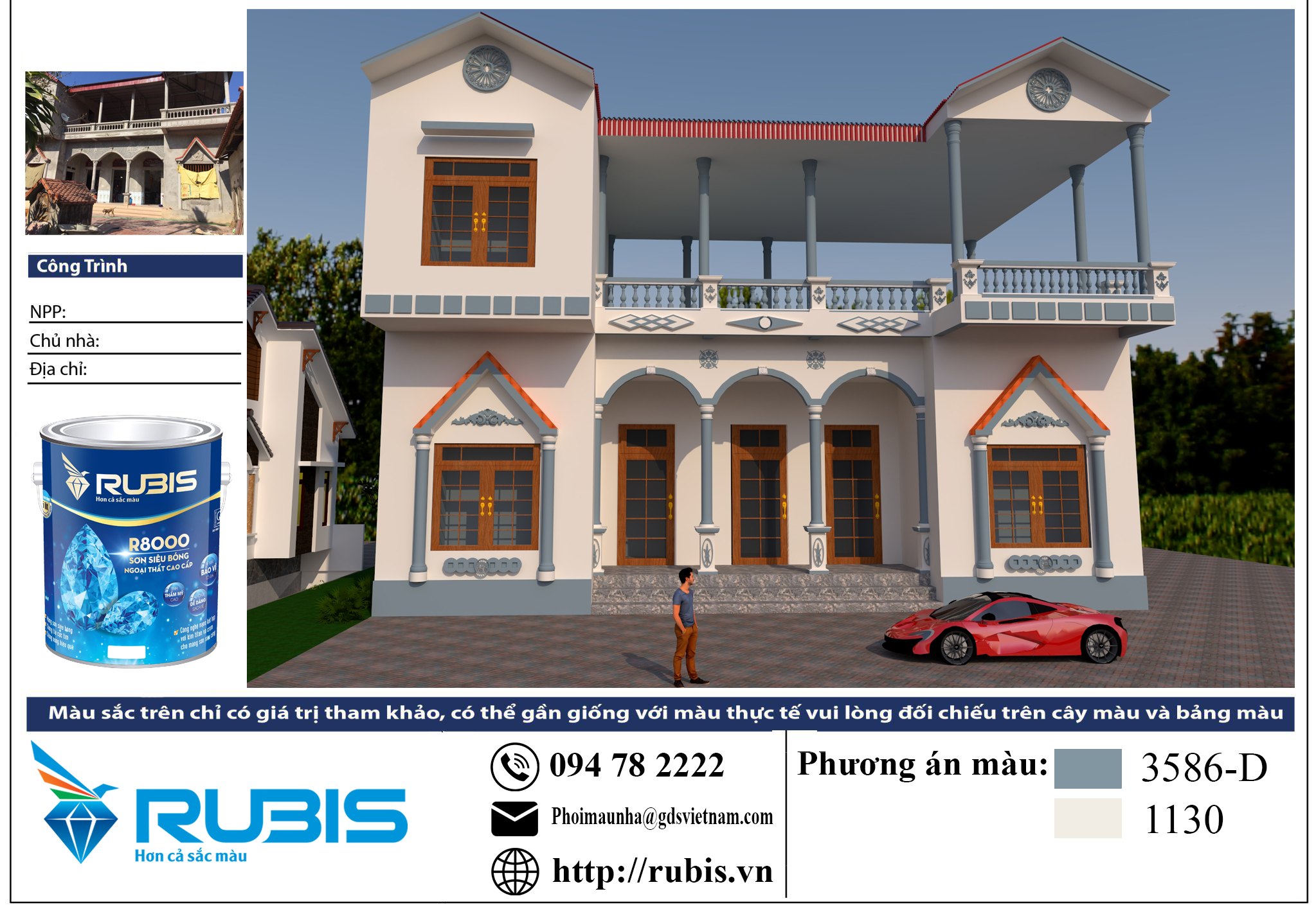 Phối màu 3d miễn phí