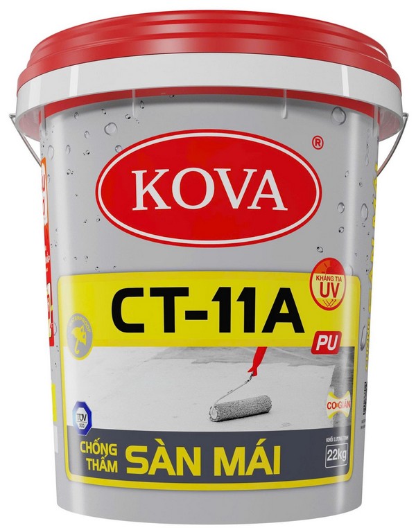 Hình ảnh sản phẩm chống thấm KOVA CT-11A Sàn Mái dùng cho sân thượng, sàn mái và bề mặt bê tông.