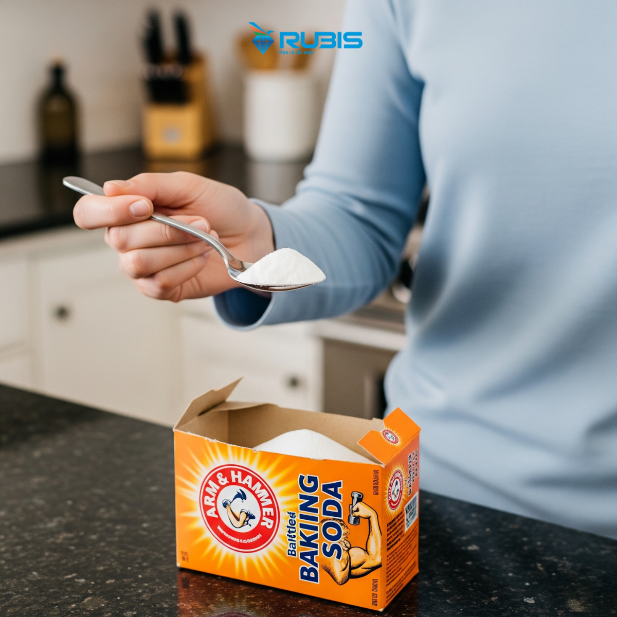 tẩy mốc tường bằng baking soda