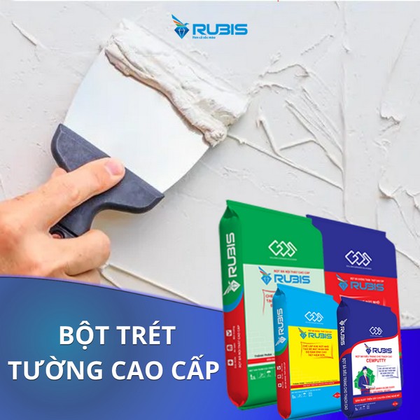 Thi công bột trét tường cao cấp giúp làm phẳng bề mặt, tăng độ bám dính và nâng cao chất lượng lớp sơn hoàn thiện.